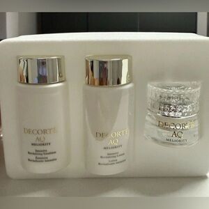 Decorte AQ Meliority Travel Set Intensive Emulsion, Lotion & Multi Cream NIB